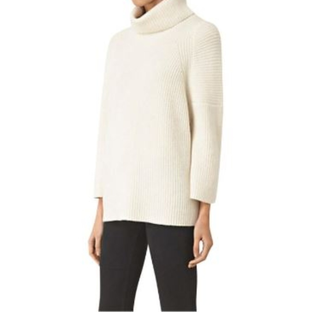 NWT ALLSAINTS XS Jago Sweater in Chalk White